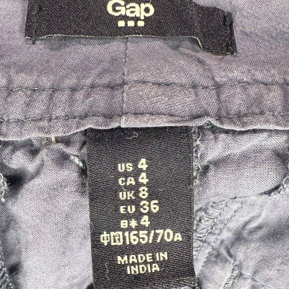 Gap Factory Women's Size 4 Blue Eyelet Lace Shorts 100% Cotton Pockets - Picture 6 of 7